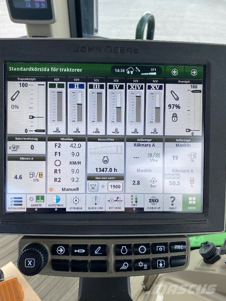 John Deere 8R 280 FL, GPS 1.357tim Traktori