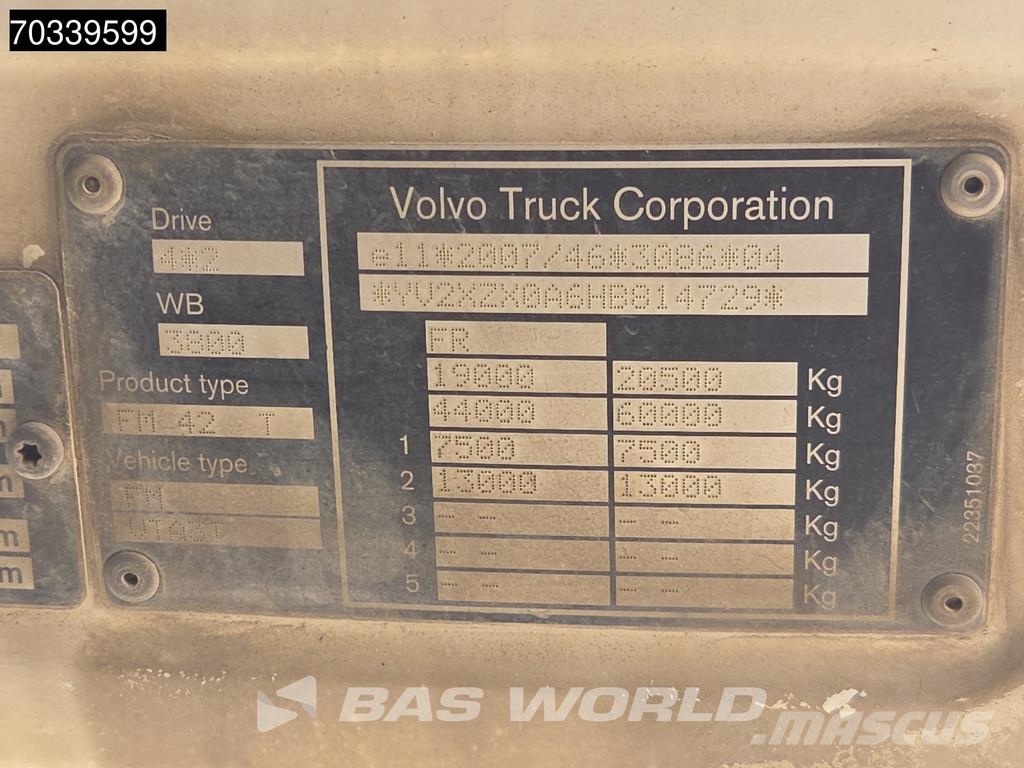 Volvo FMX 450 4X2 Retarder Hydraulic Tracteur routier