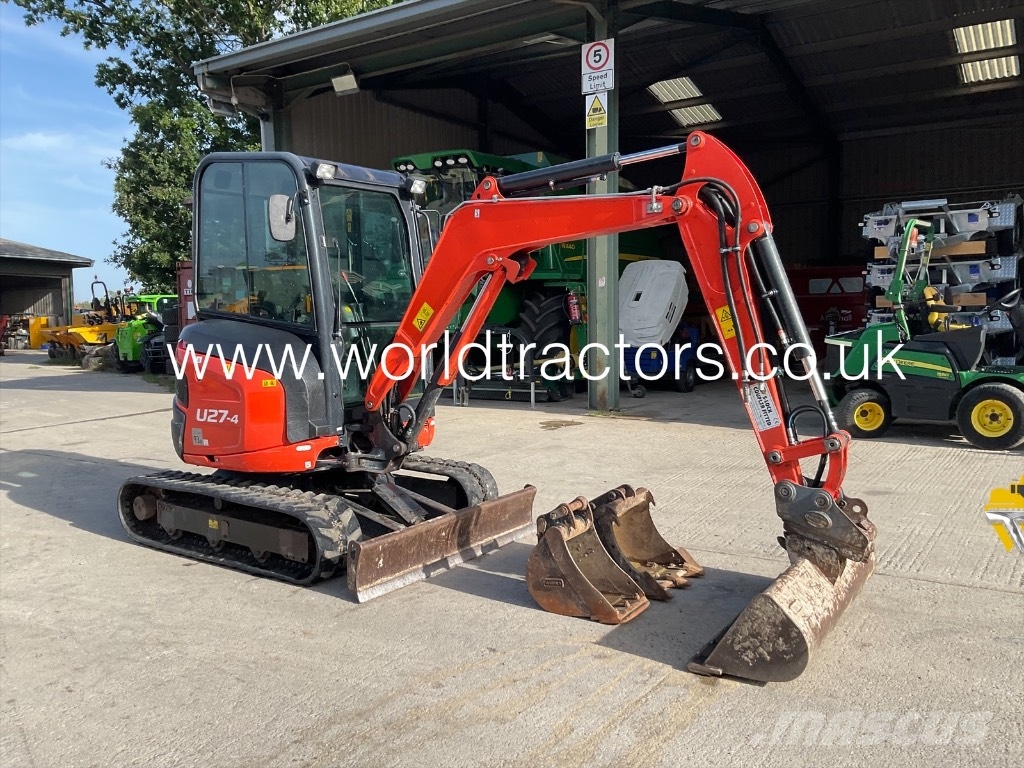 Kubota U 27-4 Mini bagri <7t