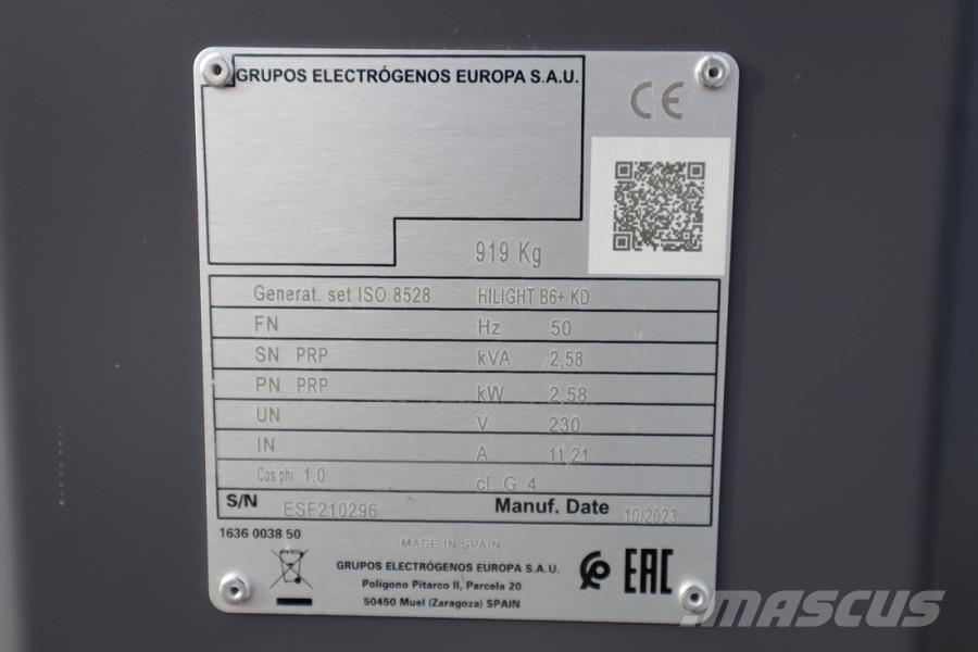 Atlas Copco Hilight B6+ KD Valid inspection, Max Boom Height 8 Torres de iluminación