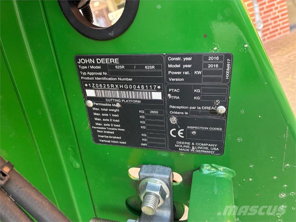 John Deere 625R Hakkuupäät