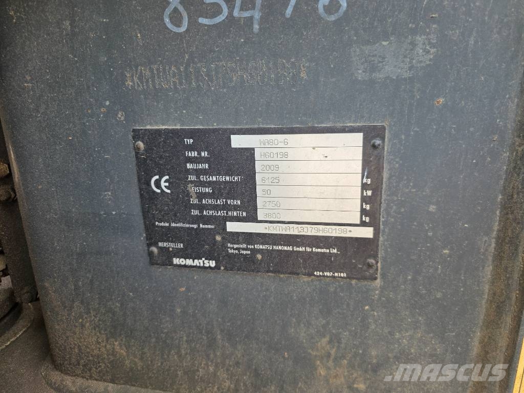 Komatsu WA80-6 لوادر بعجل