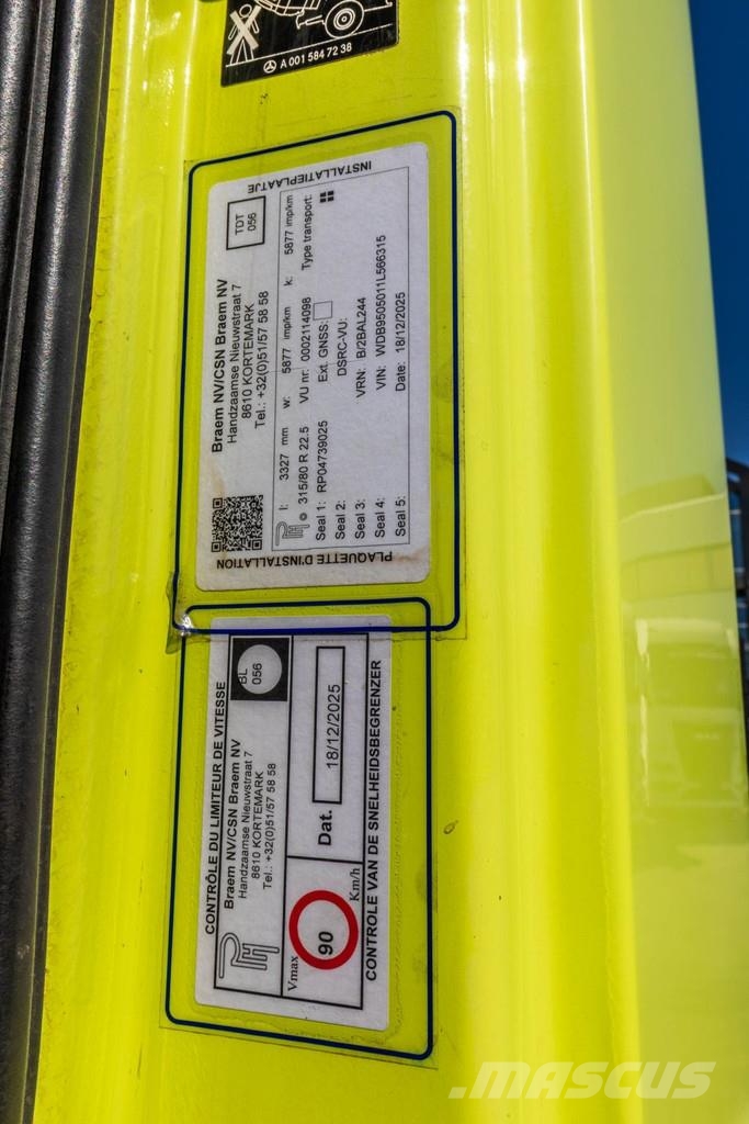 Mercedes-Benz AXOR 1829 L - BITUMEN/ASFALT/GOUDRON - STRASSMAYR Camiones cisternas