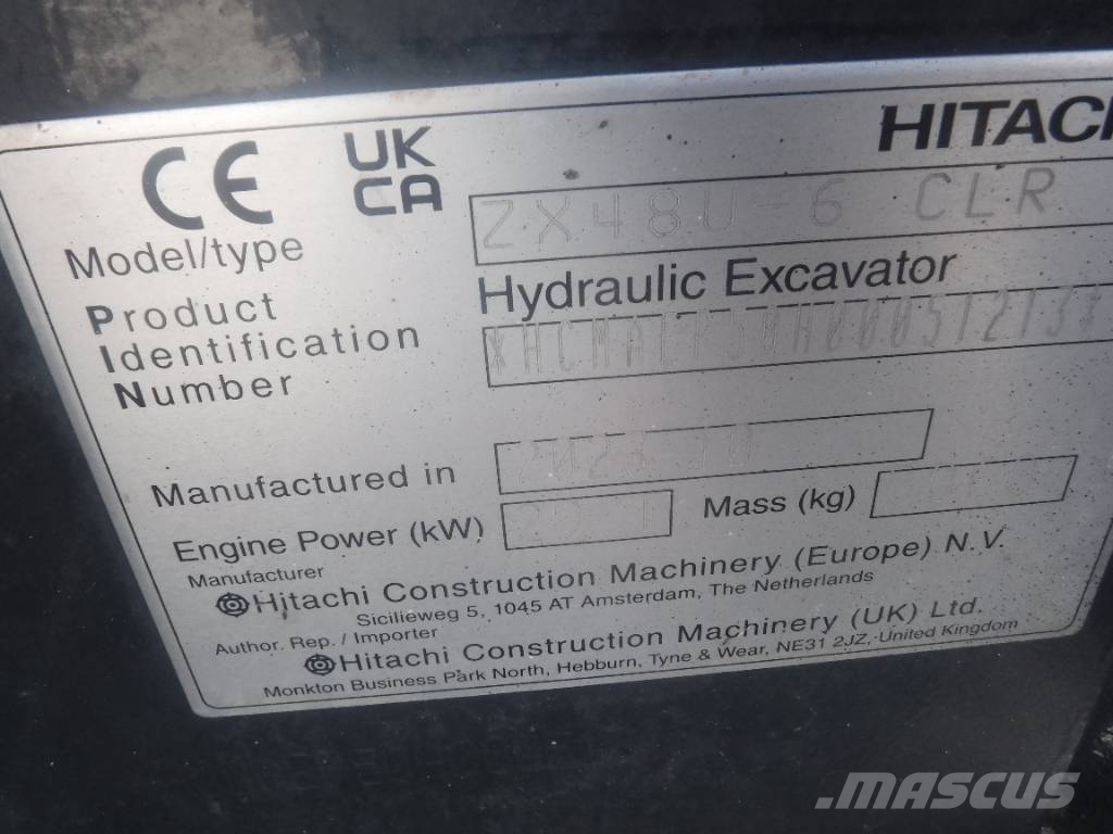 Hitachi ZX 48 U-6 Minibagger < 7t