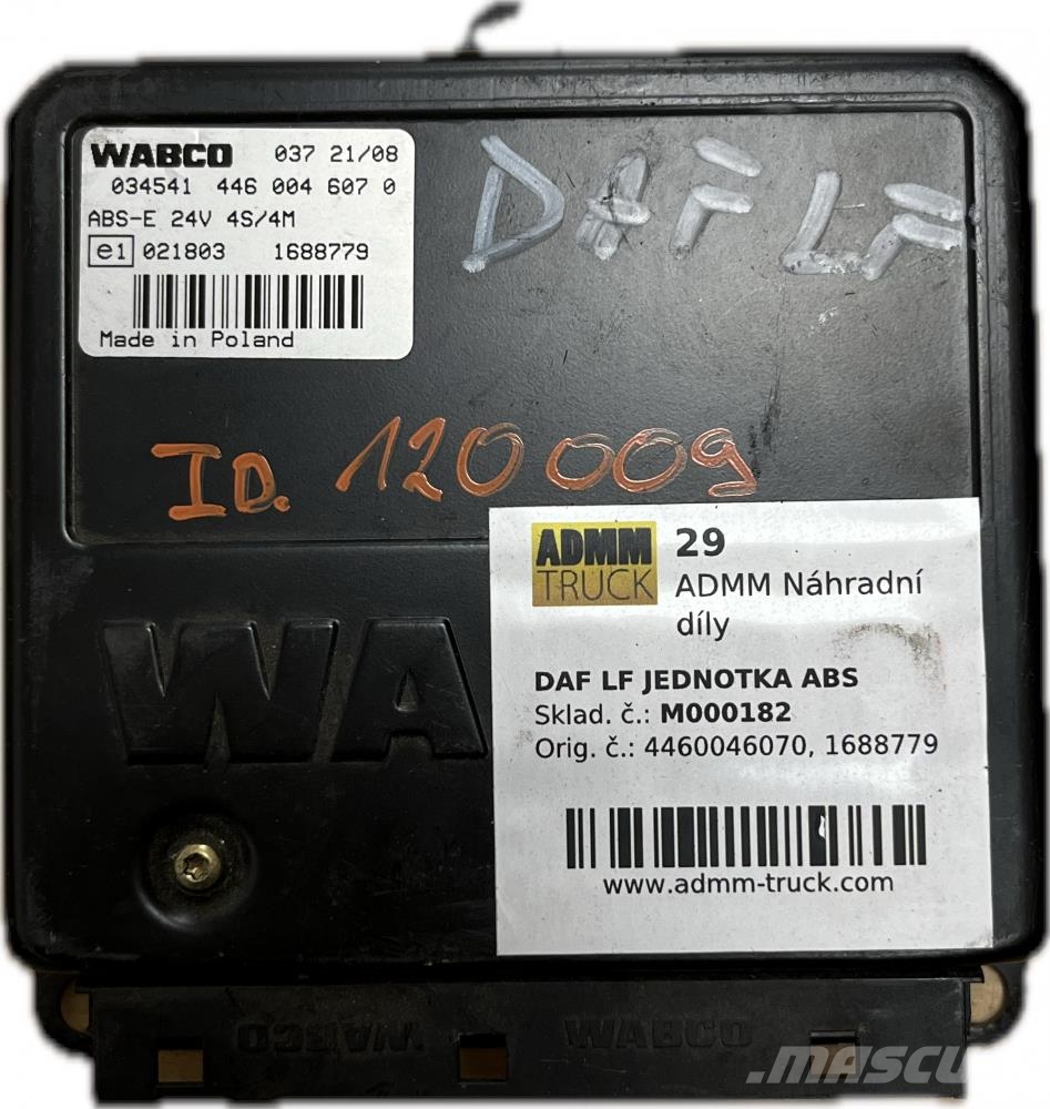 DAF LF JEDNOTKA ABS 4460046070, 1688779 Transportation - Others