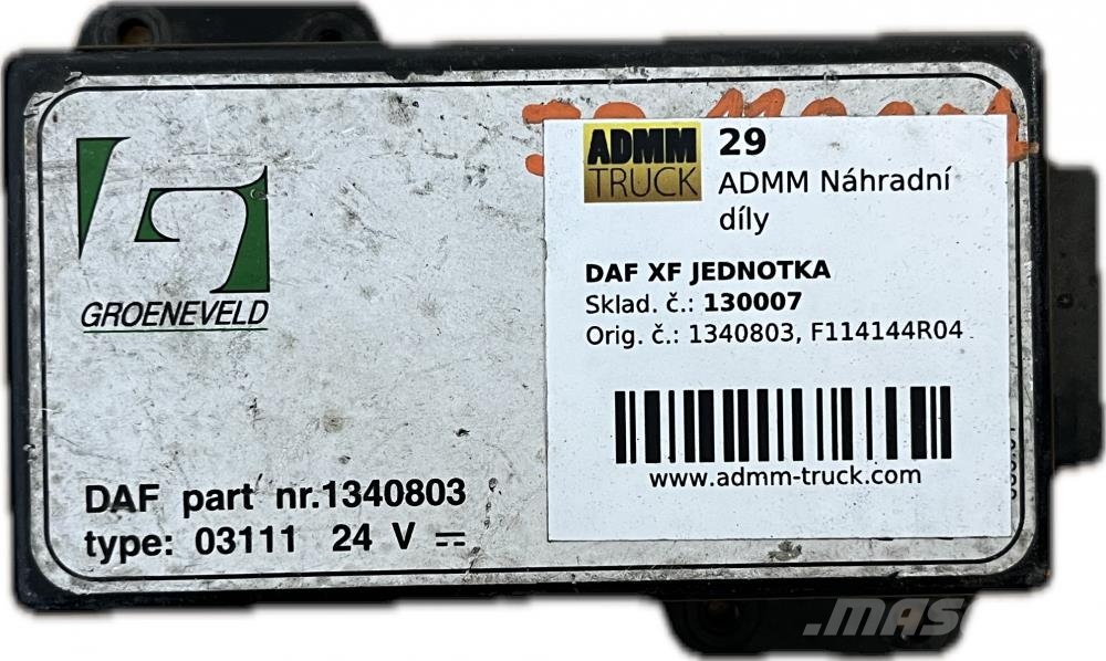 DAF XF JEDNOTKA 1340803, F114144R04 Transportation - Others