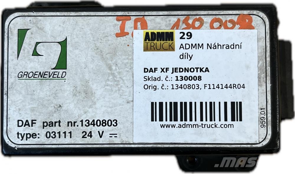 DAF XF JEDNOTKA 1340803, F114144R04 Transportation - Others
