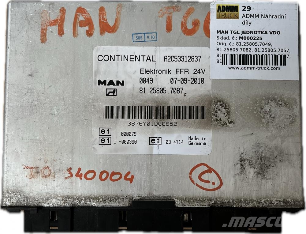 MAN TGL JEDNOTKA VDO 81.25805.7049, 81.25805.7082, 81. Μεταφορές - Άλλα