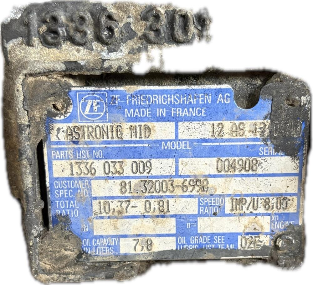 MAN TGM PŘEVODOVKA 12AS1210TO, 12 AS 1210 TO, 81.32003 Cajas de cambios