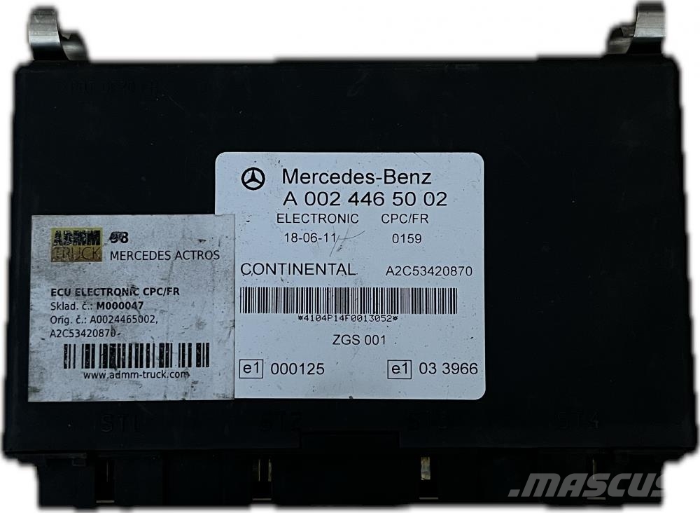 Mercedes-Benz ACTROS JEDNOTKA ELECTRONIC CPC/FR A0024465002, A2C Transport - Annet