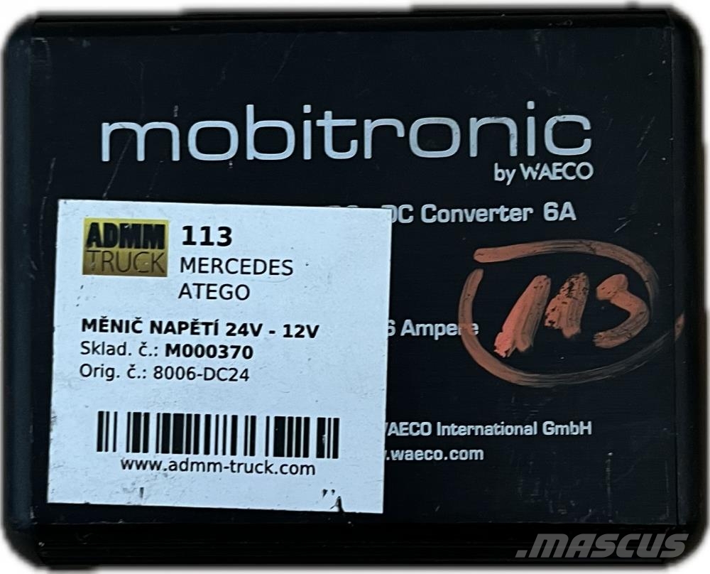 Mercedes-Benz ATEGO MĚNIČ NAPĚTÍ 24V -12V 8006-DC24 Transport - Anderen