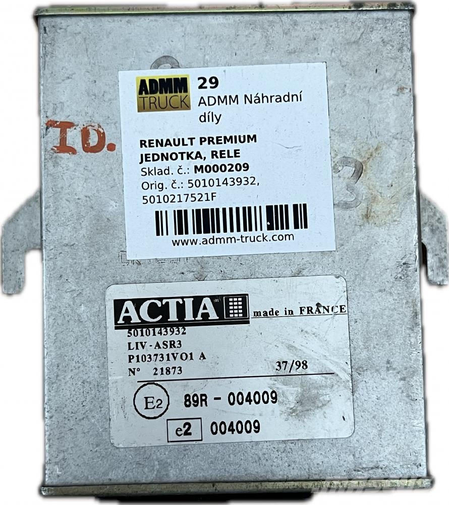 Renault MIDLUM JEDNOTKA RELÉ 5010143932, 5010217521F Muut