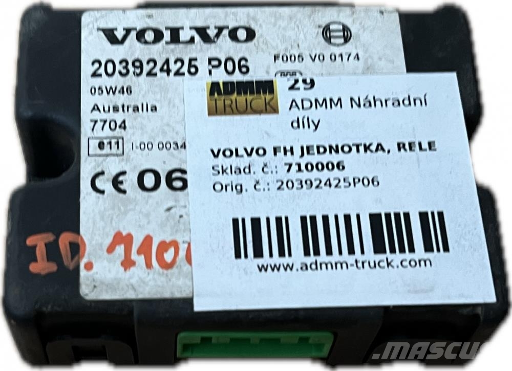 Volvo FH JEDNOTKA, RELE 20392425P06 Transportes - Outros