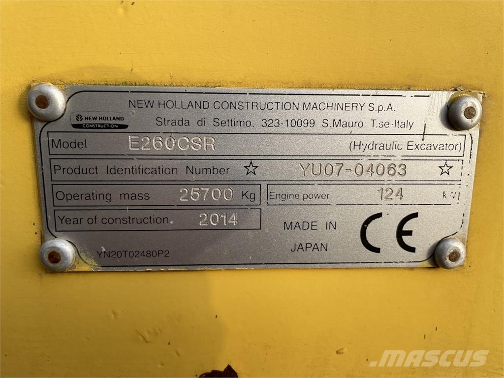 New Holland E260CSR Escavatori cingolati