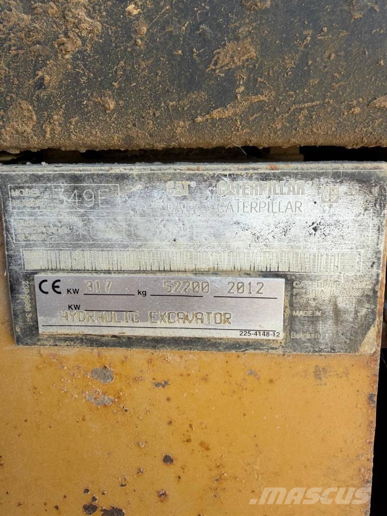 CAT 349 E Rupsgraafmachines