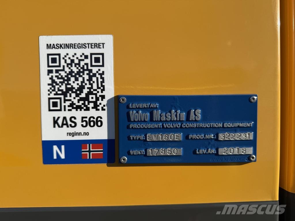 Volvo EW160E Bageri na kotačima