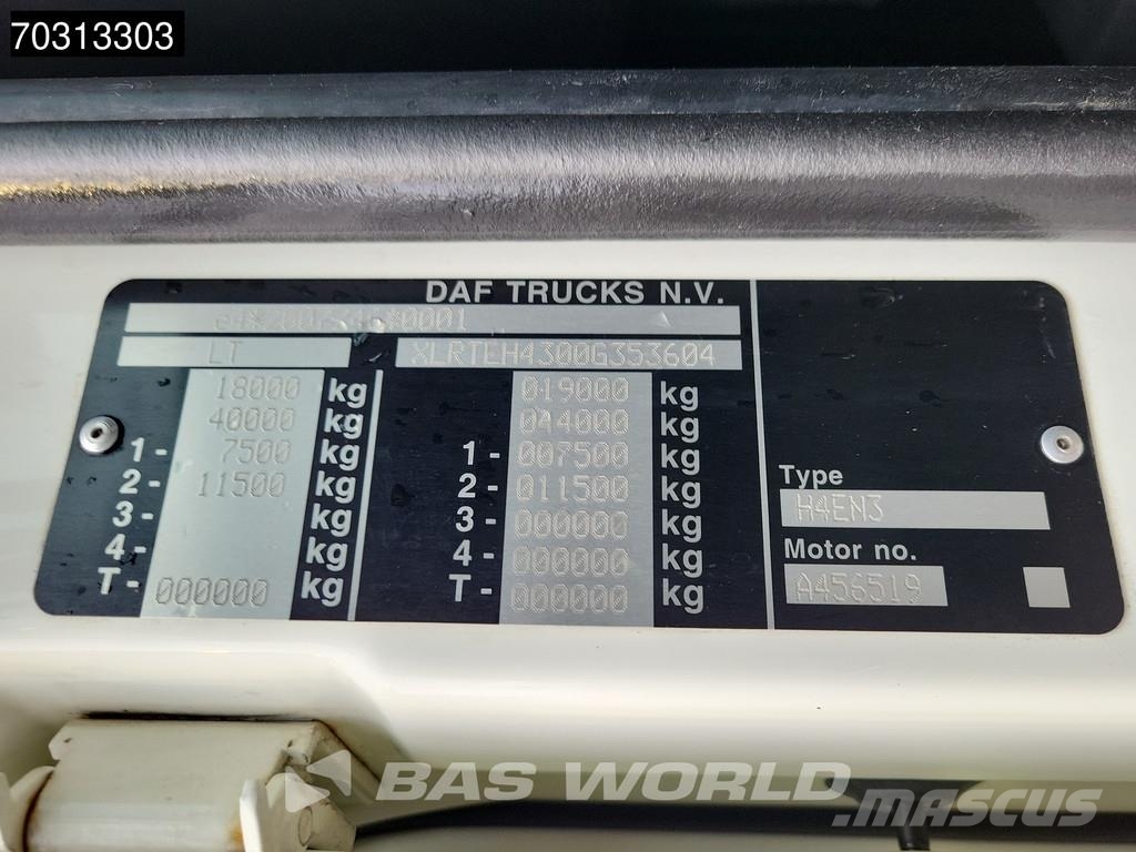 DAF XF 480 4X2 SC Mega 2xTanks وحدات الجر