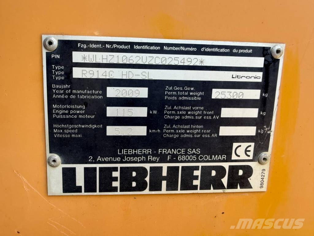 Liebherr R 914 C HD S L Litronic Roomikekskavaatorid