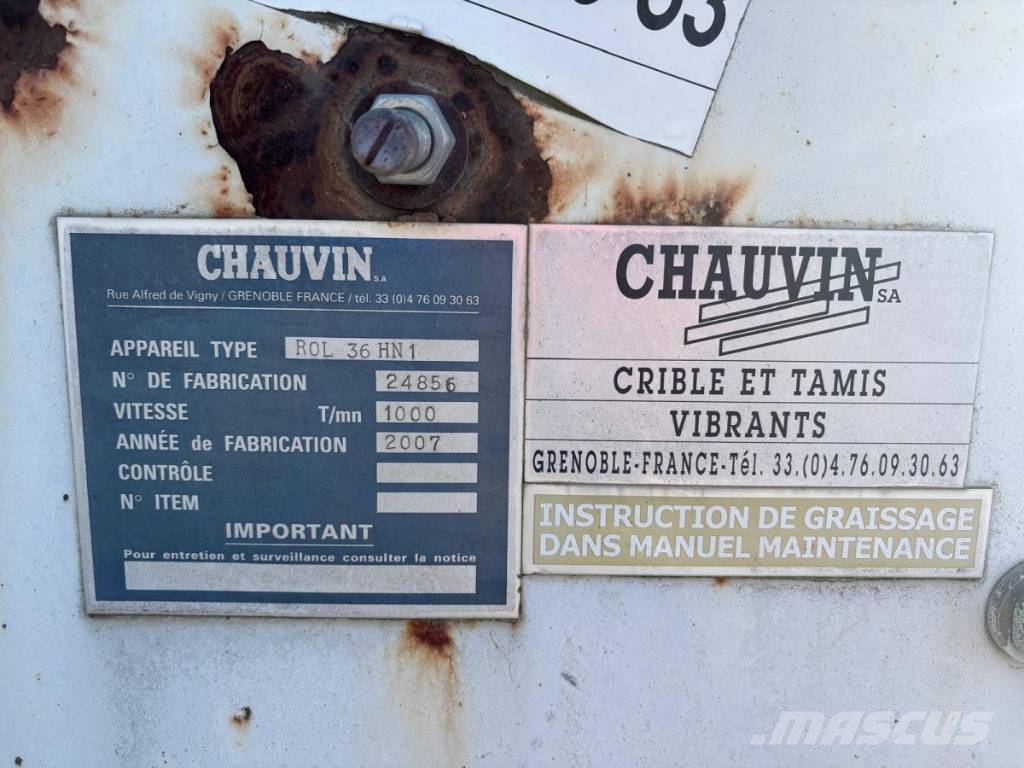 Chauvin Crible secondaire ROL 36 HN 1 غرابيل