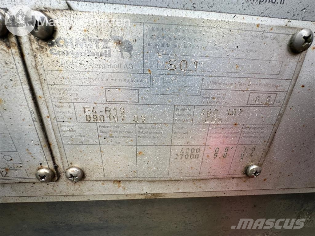 Schmitz SCS 24/L-13.62 Tents puspiekabes