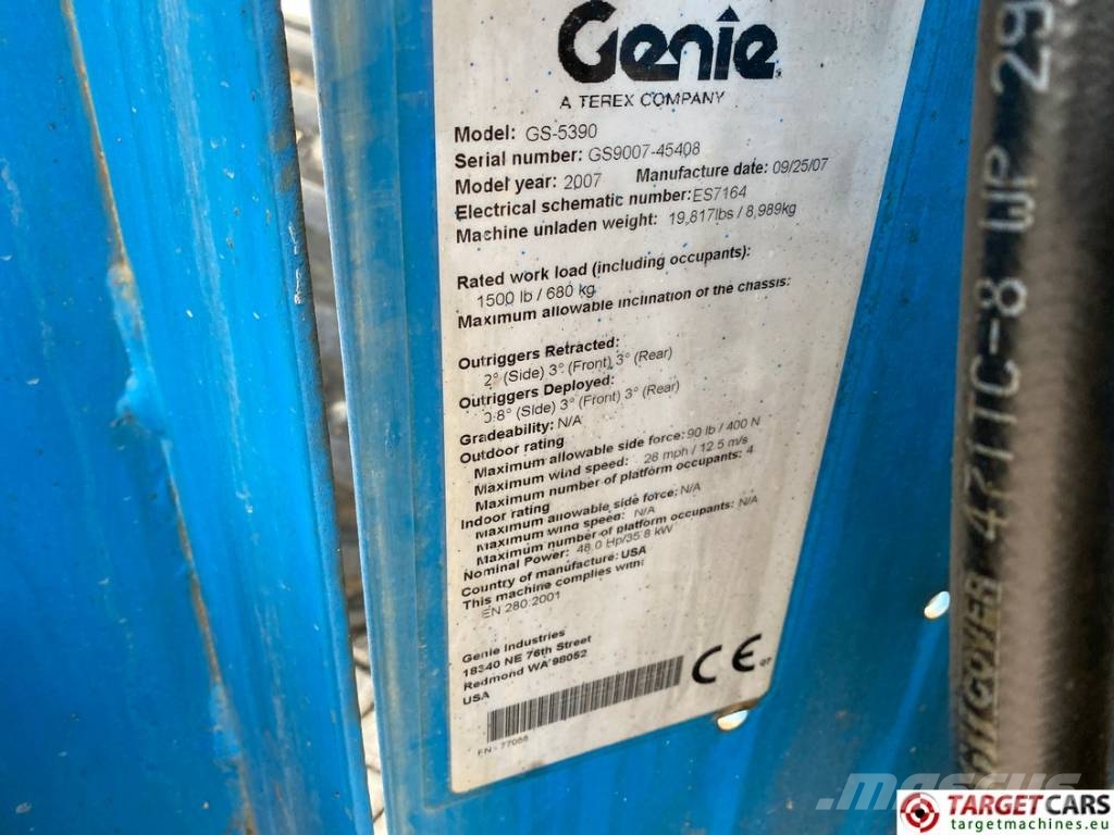 Genie GS-5390 RT Diesel 4x4 Scissor Work Lift 1815cm 剪叉式升降机
