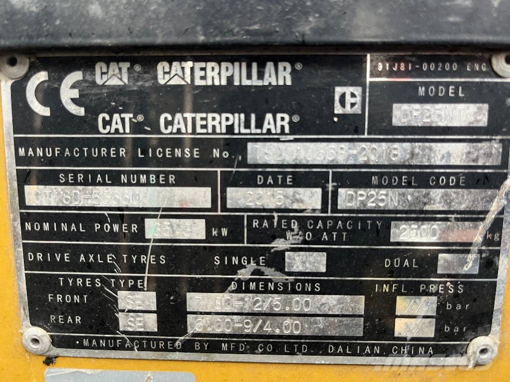 CAT DP25NT V-4244 INW Camiones diesel