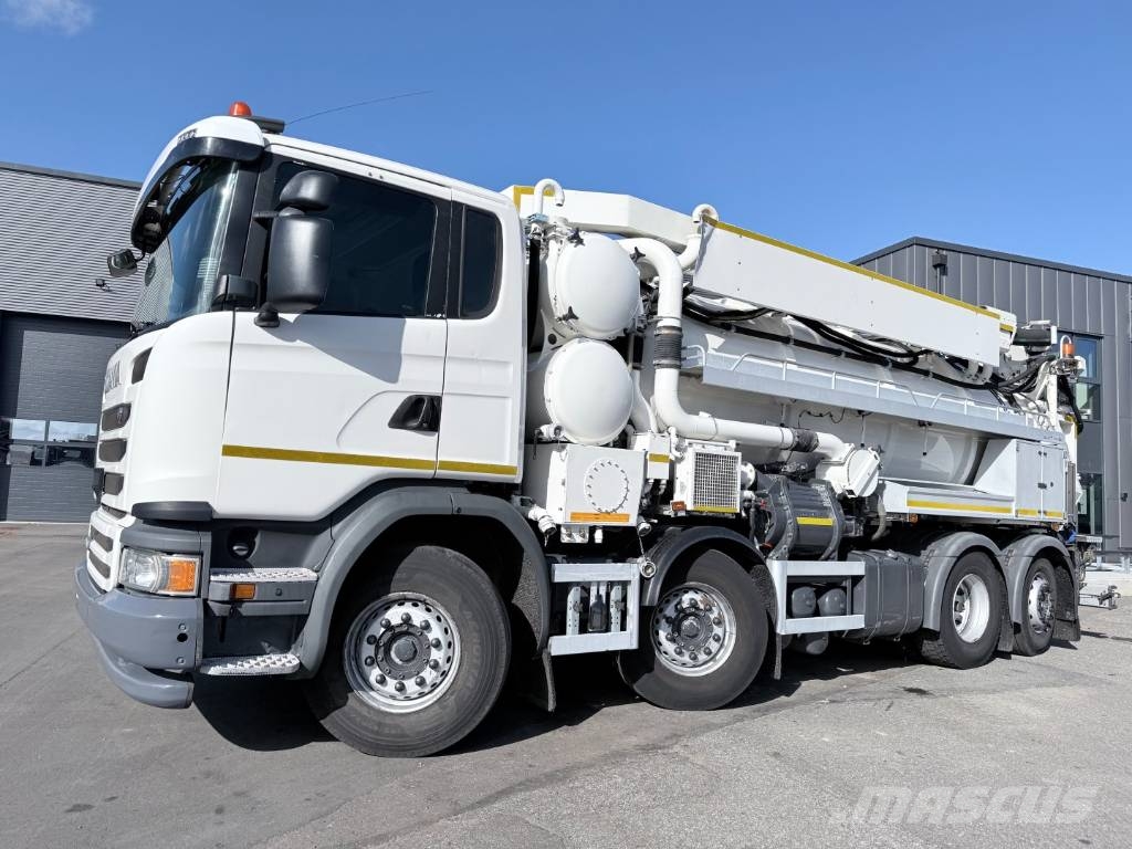 Scania G450 8x2*6 Hvidtved Larsen SuperFlex 414 6" JHL Camiones aspiradores/combi