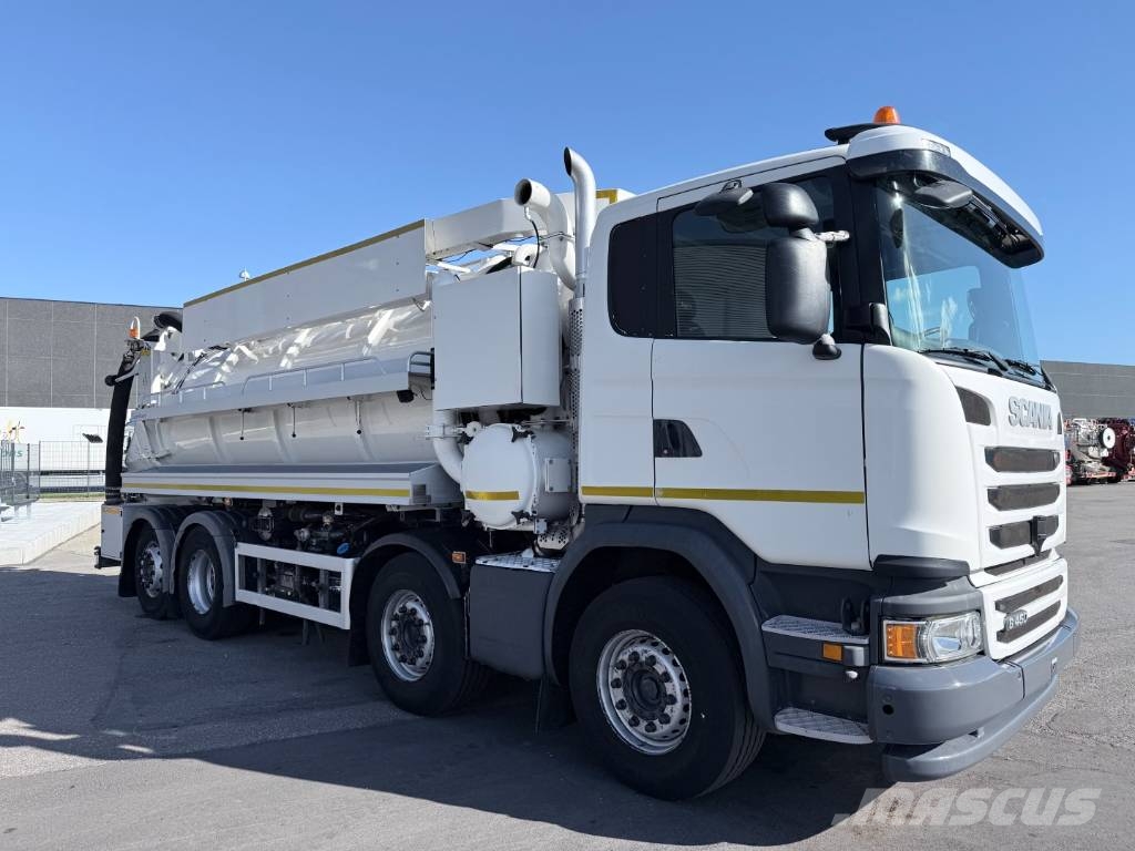 Scania G450 8x2*6 Hvidtved Larsen SuperFlex 414 6" JHL Camiones aspiradores/combi