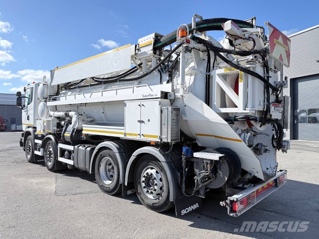 Scania G450 8x2*6 Hvidtved Larsen SuperFlex 414 6" JHL Camiones aspiradores/combi