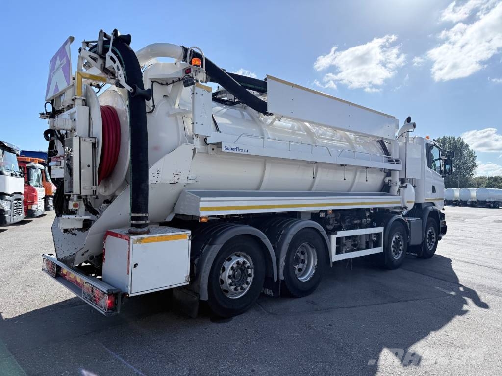 Scania G450 8x2*6 Hvidtved Larsen SuperFlex 414 6" JHL Camiones aspiradores/combi