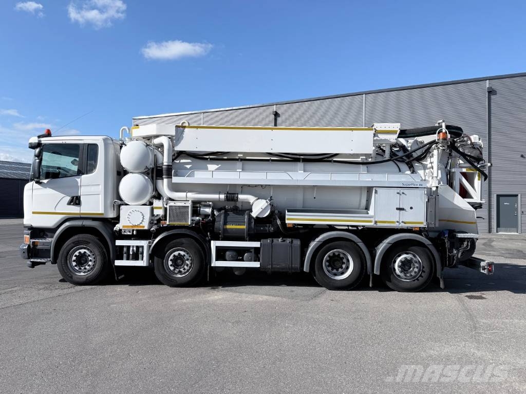 Scania G450 8x2*6 Hvidtved Larsen SuperFlex 414 6" JHL Camiones aspiradores/combi