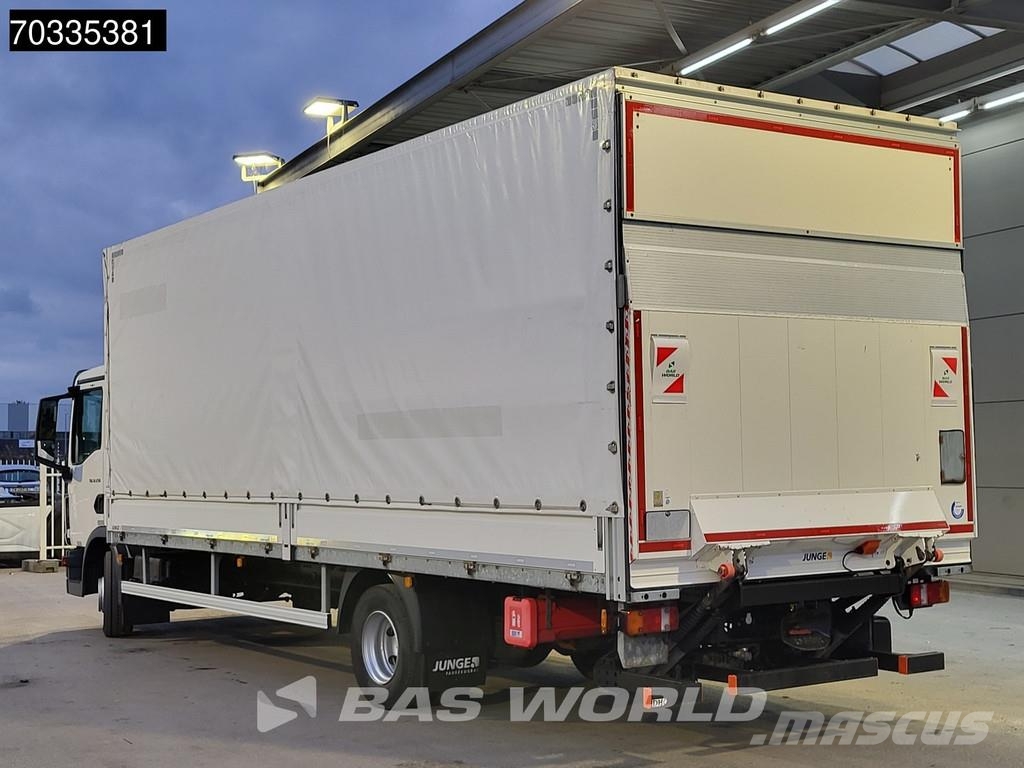 MAN TGL 12.250 4X2 12tonner 6-cylinder 1500kg ladebord شاحنات بغطاء جانبي