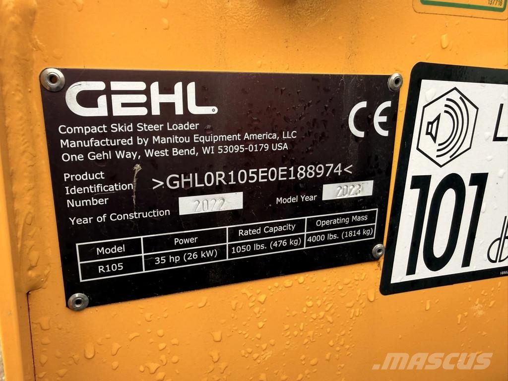 Gehl FL 608 r105 لوادر انزلاقية التوجيه