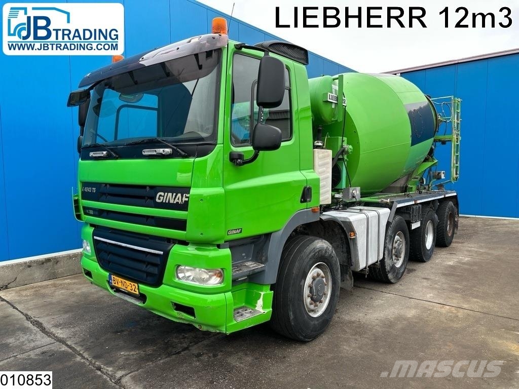 Ginaf X 4243 TS 8x4, EURO 5, 12m3, Hydraulic suspension Camiones hormigonera