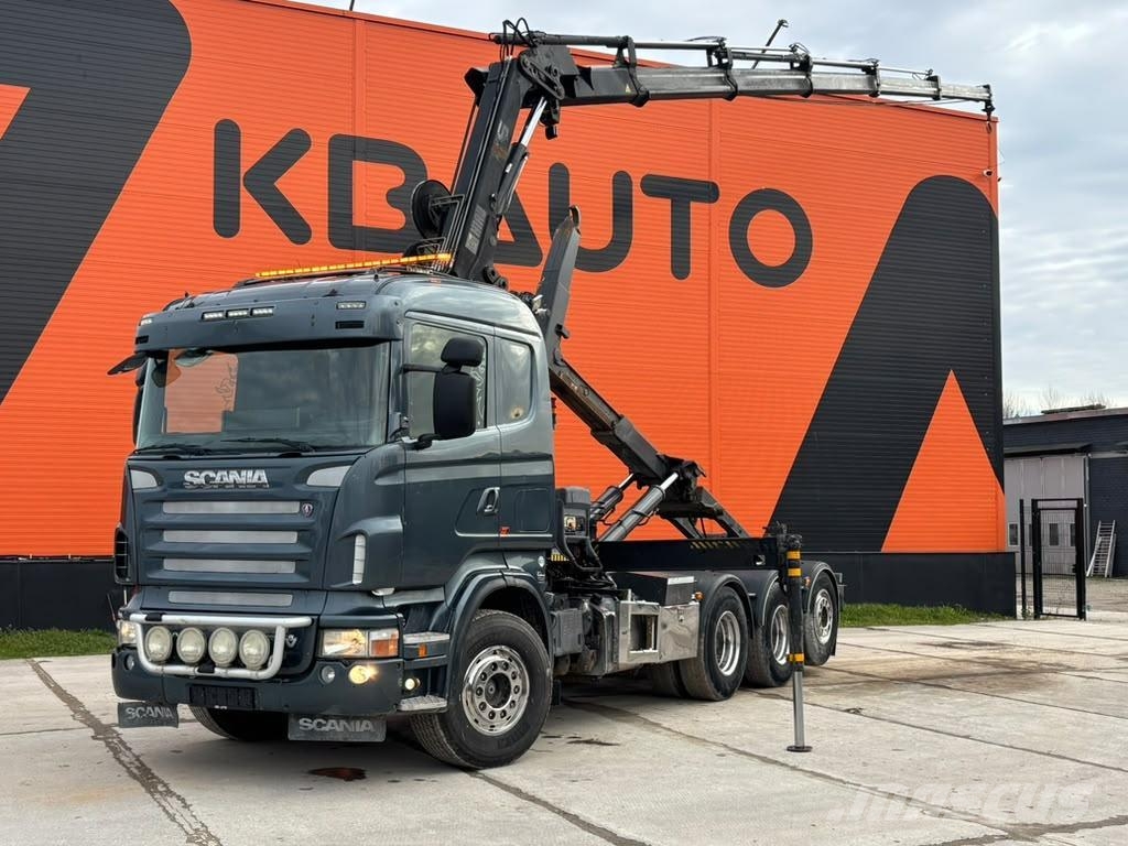 Scania R 500 8x4*4 HIAB 166E-5 / HOOK LIFT L=5200 mm Smagās mašīnas ar celtni