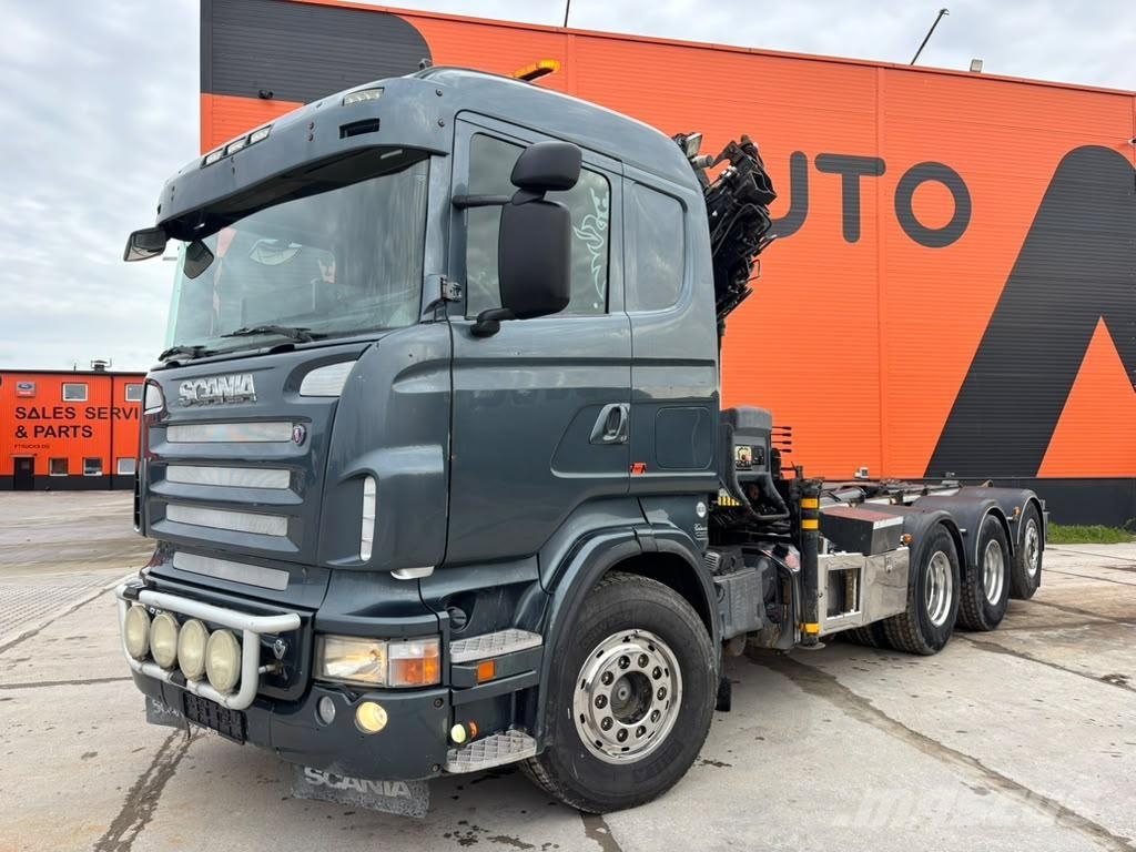 Scania R 500 8x4*4 HIAB 166E-5 / HOOK LIFT L=5200 mm Smagās mašīnas ar celtni