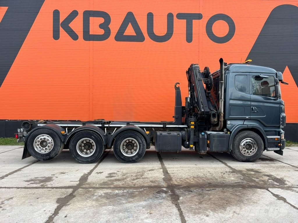 Scania R 500 8x4*4 HIAB 166E-5 / HOOK LIFT L=5200 mm Smagās mašīnas ar celtni
