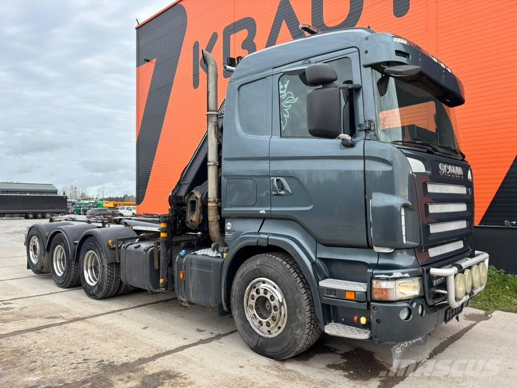 Scania R 500 8x4*4 HIAB 166E-5 / HOOK LIFT L=5200 mm Smagās mašīnas ar celtni