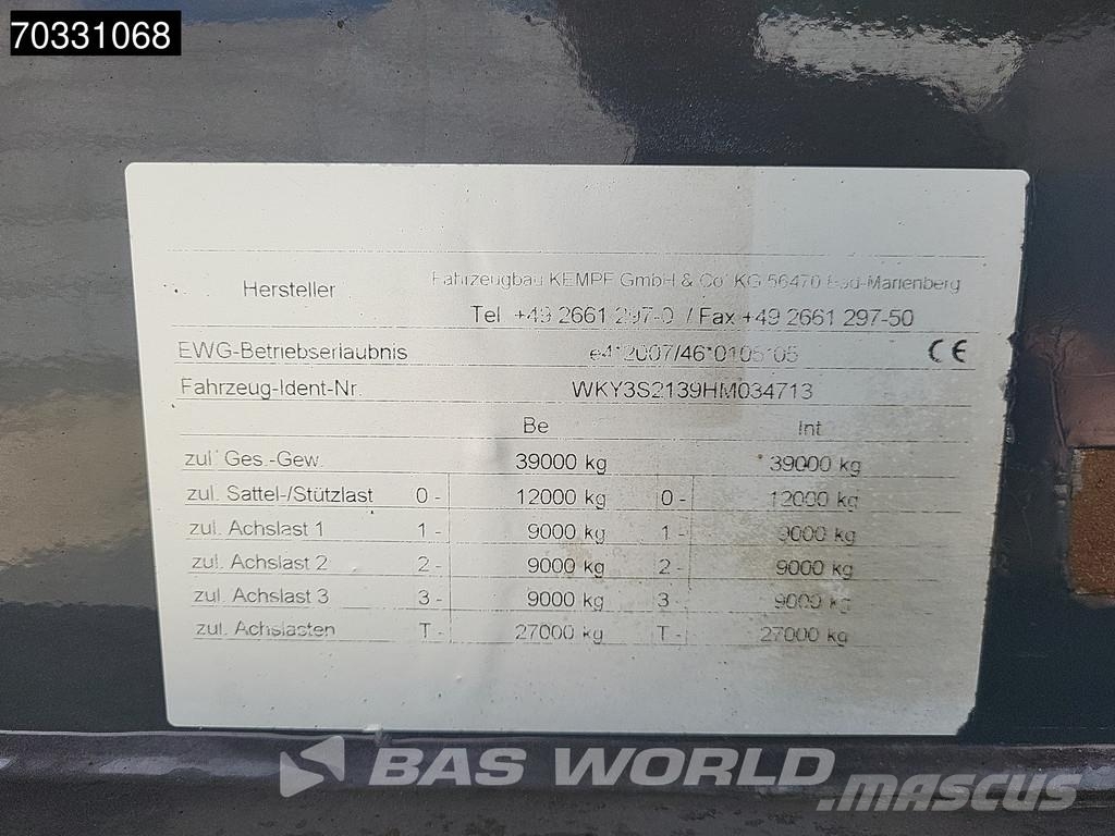 Kempf Lift Axle 43m3 Sklápacie návesy