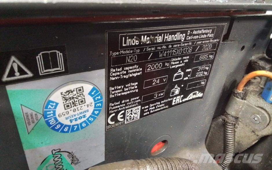 Linde N20 1115 Serie Matalakeräilytrukit