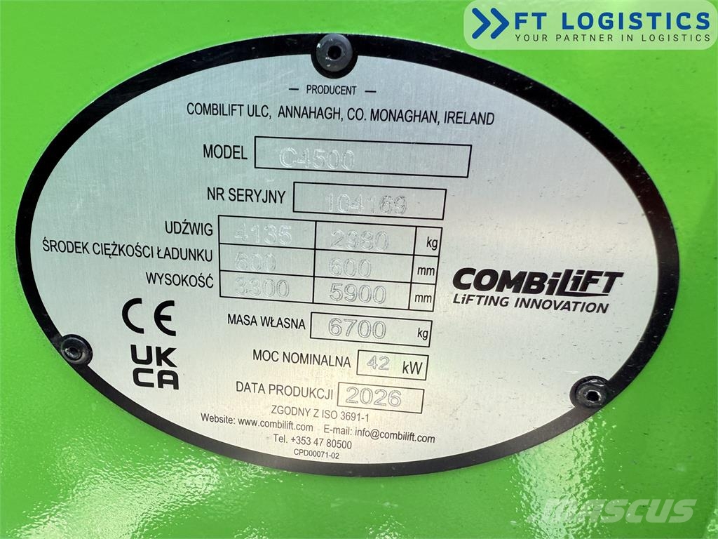 Combilift C4500 | GAS | TRIPLEX 5952 MM | WIDE FORK POSITION Чотириходові річ-траки