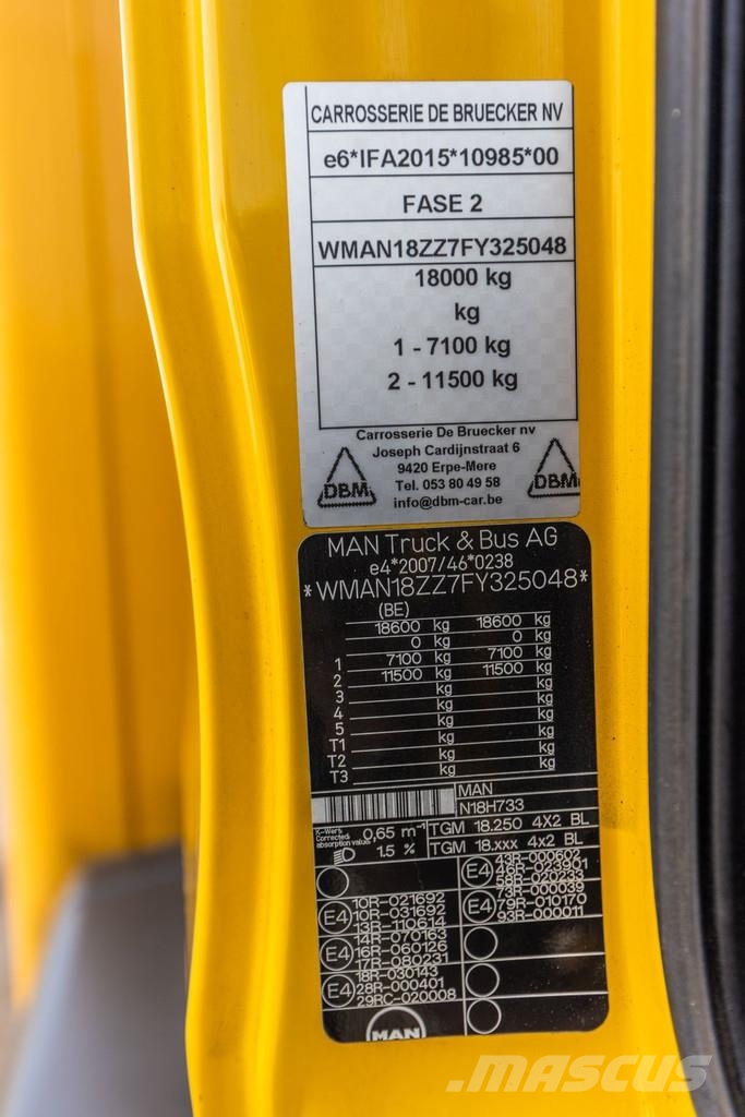MAN TGM 18.250 BL + DHOLLANDIA 2T. Camiones caja cerrada