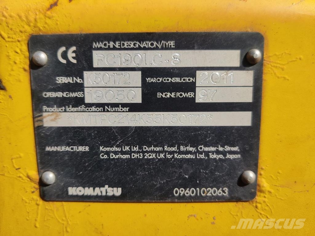 Komatsu PC190LC-8 FOR PARTS + DAMAGED ROTOTILT RT60B Transport Sonstige