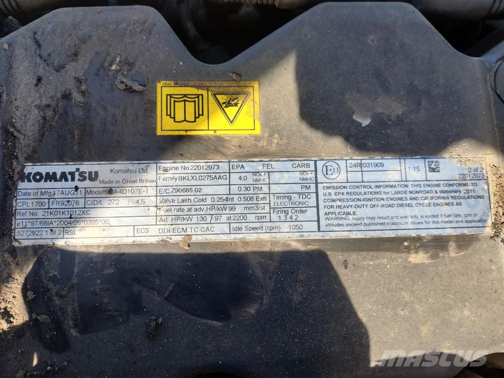 Komatsu PC190LC-8 FOR PARTS + DAMAGED ROTOTILT RT60B Transport Sonstige