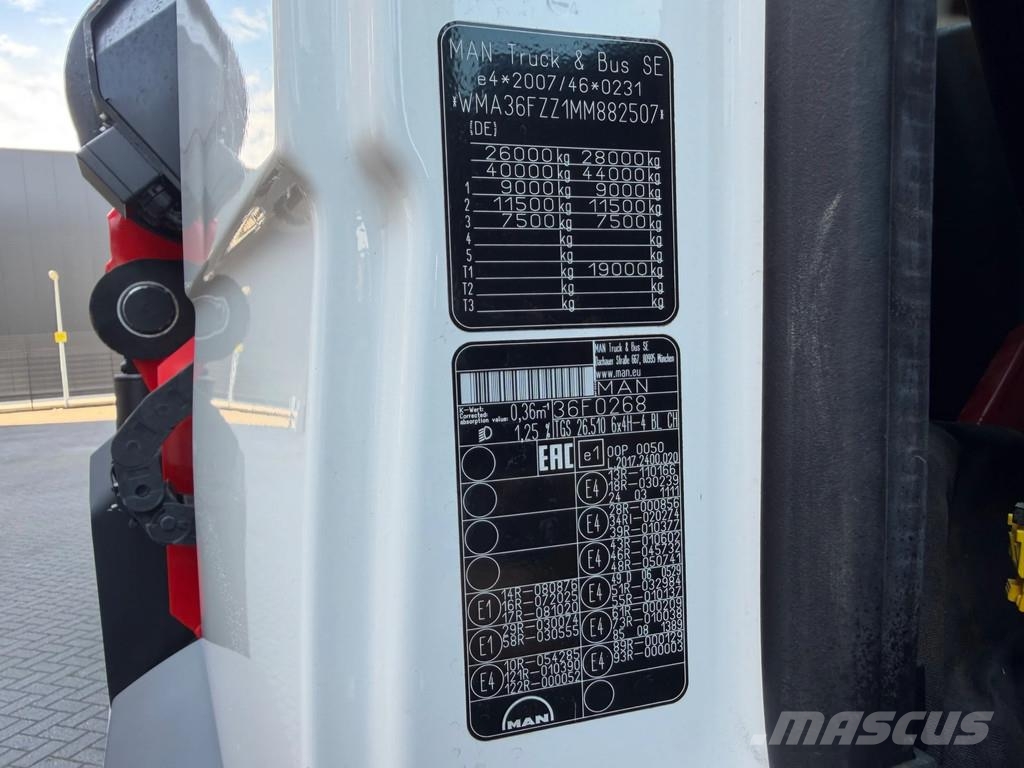 MAN TGS 26.510 6x4-4 Abroller/PK22002 Seilwinde Камиони с кран с кука