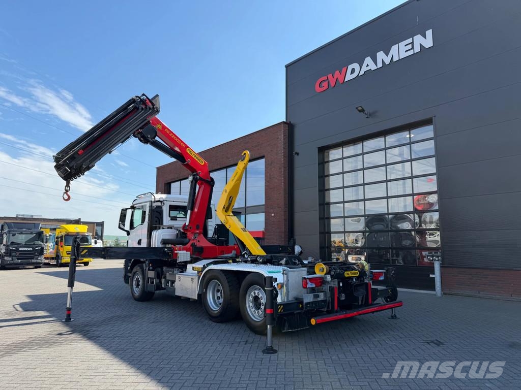 MAN TGS 26.510 6x4-4 Abroller/PK22002 Seilwinde Камиони с кран с кука