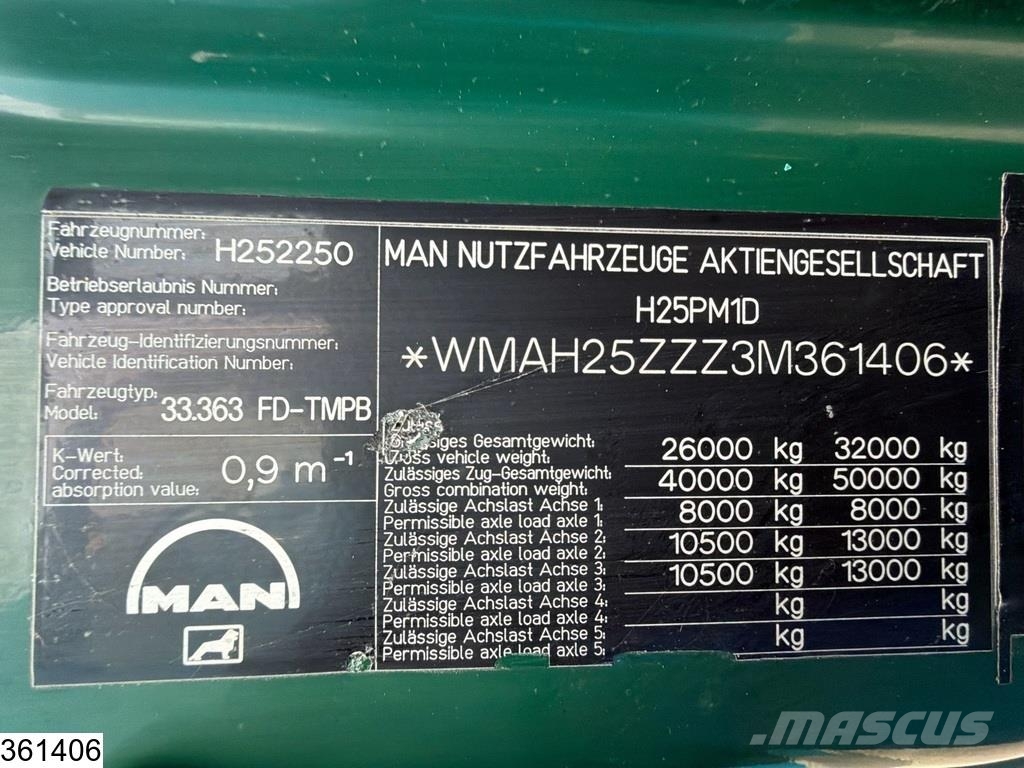 MAN TGA 33 360 6x4, Manual, Steel suspension Prime Movers
