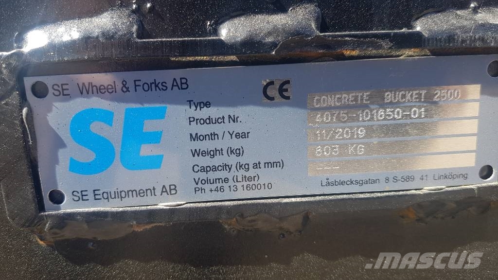 SE Equipment Återfyllnadsskopa Muut