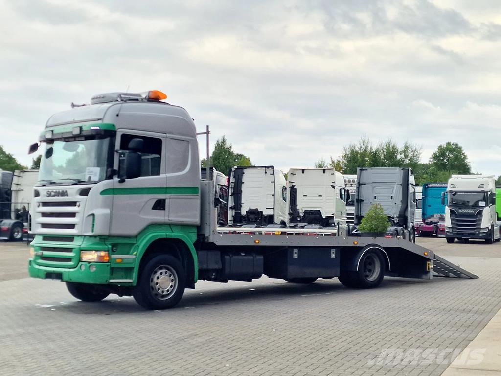 Scania R380 4x2 - Car transport / Flatbed - Ramp - Full a Camiones portavehículos
