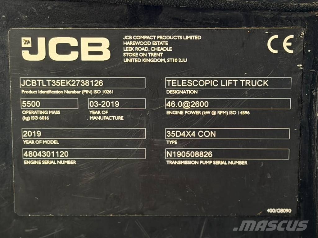 JCB TLT 35 D 4x4 / Uudet renkaat! / Juuri huollettu! / 柴油叉车